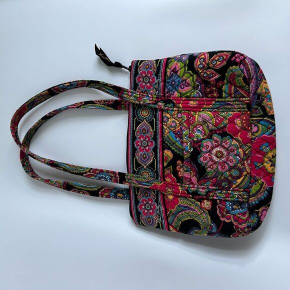 Vera Bradley Symphony In Hue Shoulder Bag, Cosmetics bag,Zipper Closure Like New - Picture 3 of 5
